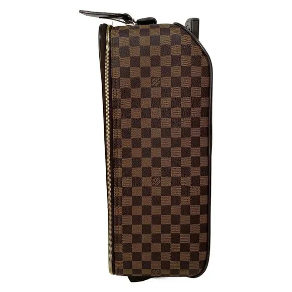 Authentic LOUIS VUITTON Pegase 45 (Old Model) Ebene Damier Suitcase br738-122525 - Picture 4 of 15